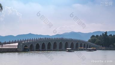 北京十七孔桥颐和园固定延时摄影